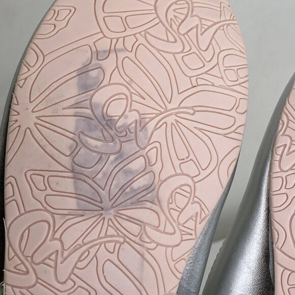 Sophia Webster Mini Girls Evangeline Butterfly Flats – Silver – Size 34 / 3Y - Picture 3 of 11